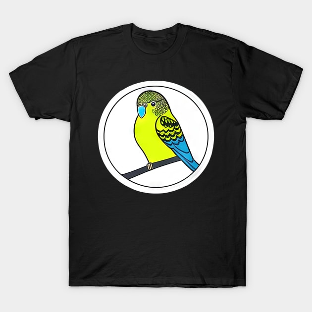 cute budgie parakeet | T-Shirt by Subconscious Pictures